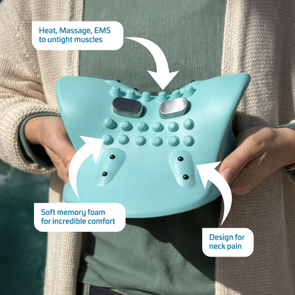 Massage Pro – 4-in-1 EMS Neck Massager with Heat & Vibration
